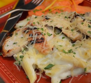 Chicken and Vegetable Alfredo