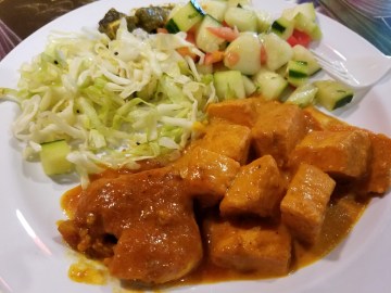 Pork and Chicken with Kickin’ Sauce