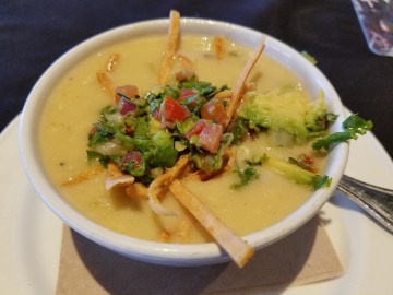 Chicken and Pork Poblano Soup